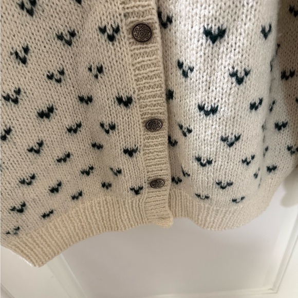 Eddie Bauer 100% Wool Fair Isle Size M Cardigan With Buttons Vintage 1990’s - Picture 6 of 7